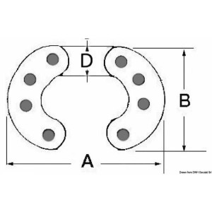 Falsa maglia per catena calibrata